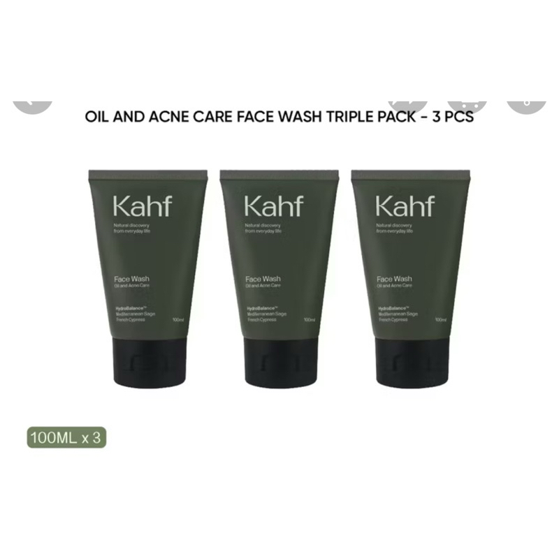 Kahf Face Wash Oil and Acne Care Pack - 2 Pcs