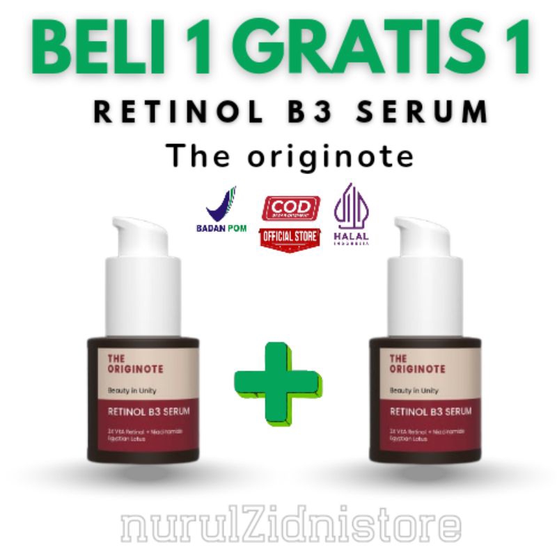 [PROMO CUCI GUDANG ] BUY 1 GET 1 SIAP KIRIM !!! THE ORIGINOTE RETINOL  B3 SERUM 20 ML SERUM ANTI AGING MENYAMARKAN GARIS HALUS MERATAKAN WARNA (BISA COD)