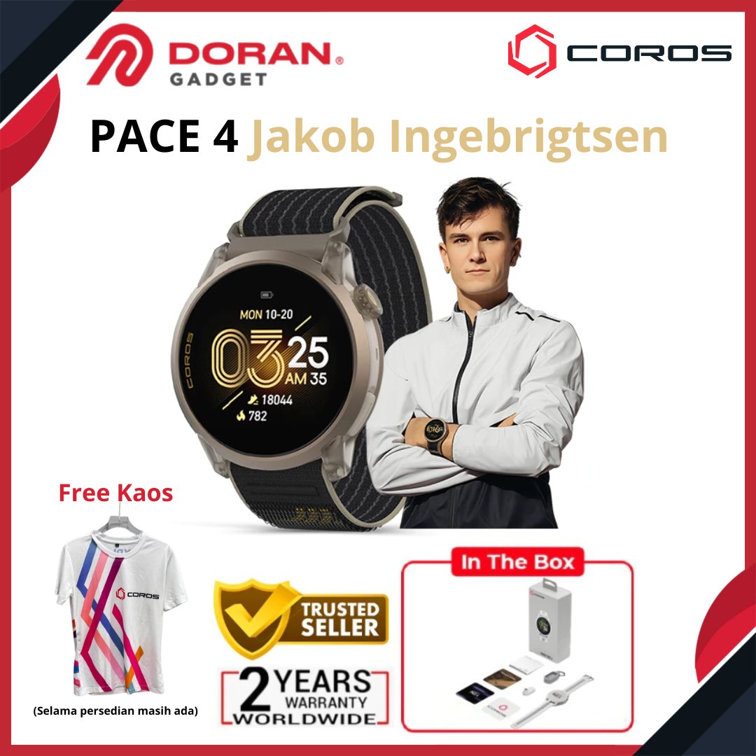 COROS PACE 4 Jakob Ingebrigtsen Edition Amoled Sport Watch - Garansi Resmi