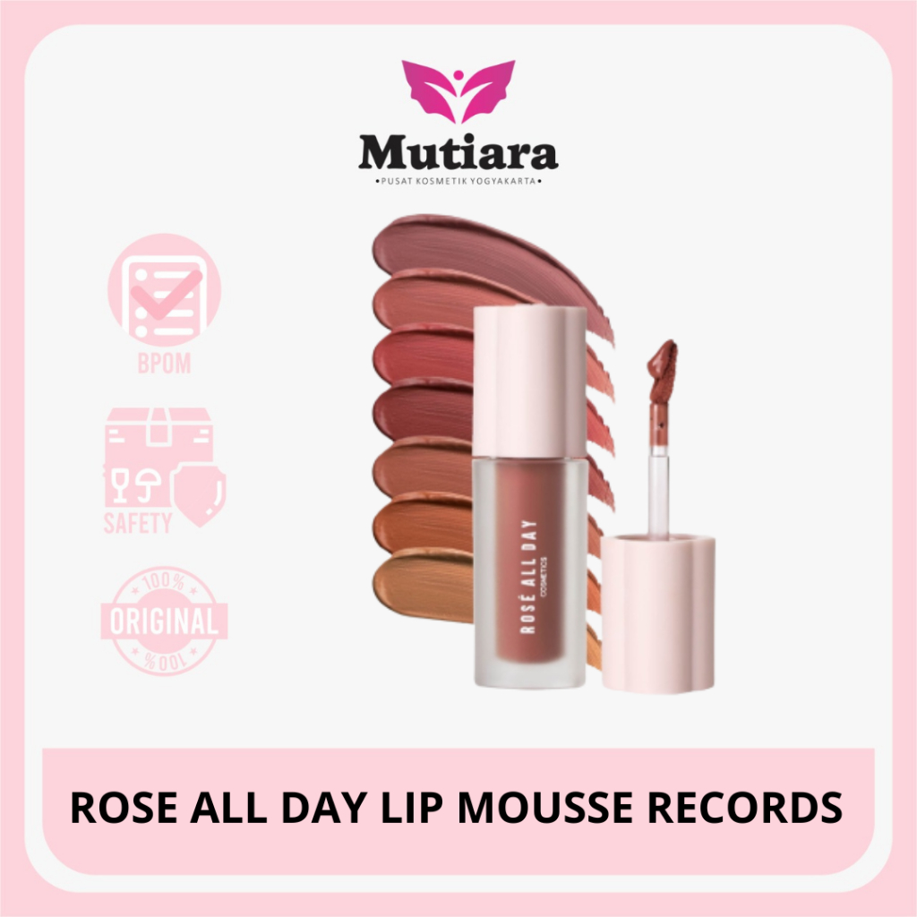 Jual ROSE ALL DAY LIP MOUSSE RECORDS | Shopee Indonesia