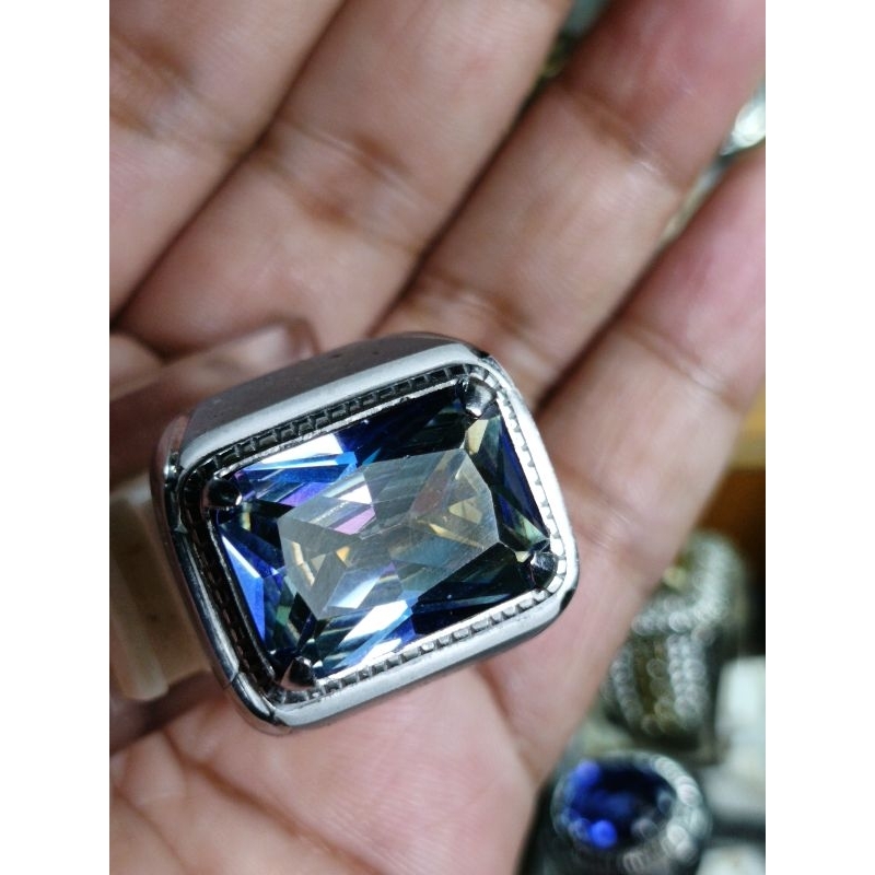 Jual Batu Permata Blue Mystique | Shopee Indonesia