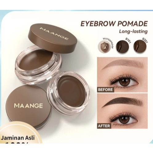MAANGE 3 IN 1 Eyebrow & Eyeliner Cream Quick Dry Tahan Air Eye Brow Gel Multifungsi Long lasting Pigmented Eyebrow Pomade MG-E05