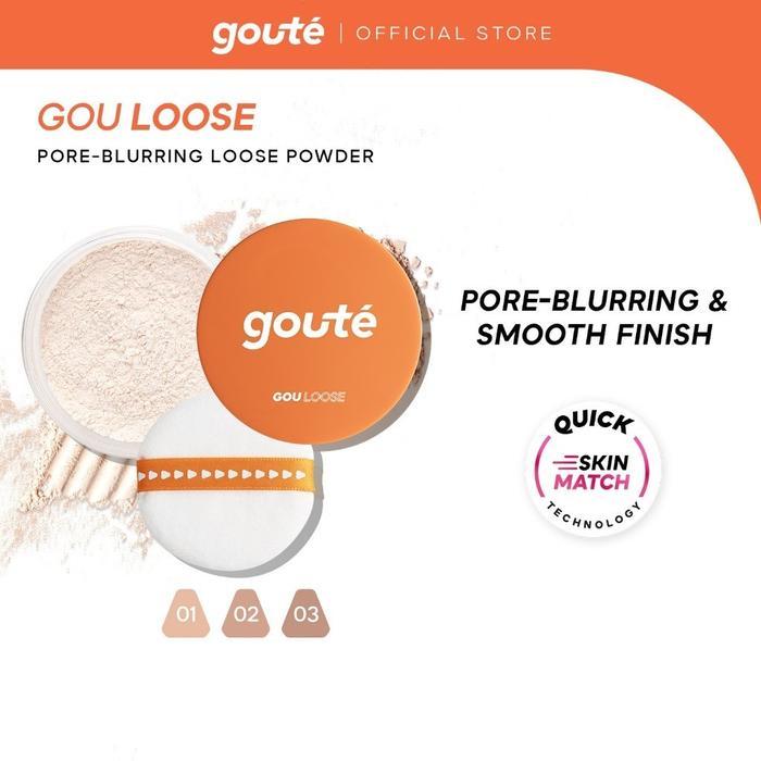 Original Goute Gouloose - Matte Loose Powder With Smooth Finish - Pore-Blurring Lock Your Makeup