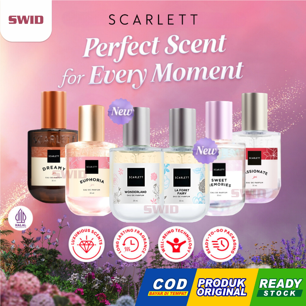 Scarlett Whitening Original Parfum Scarlett Whitening Euphoria Passionate 30ml Eau De Parfume Scarlett Whitening Original