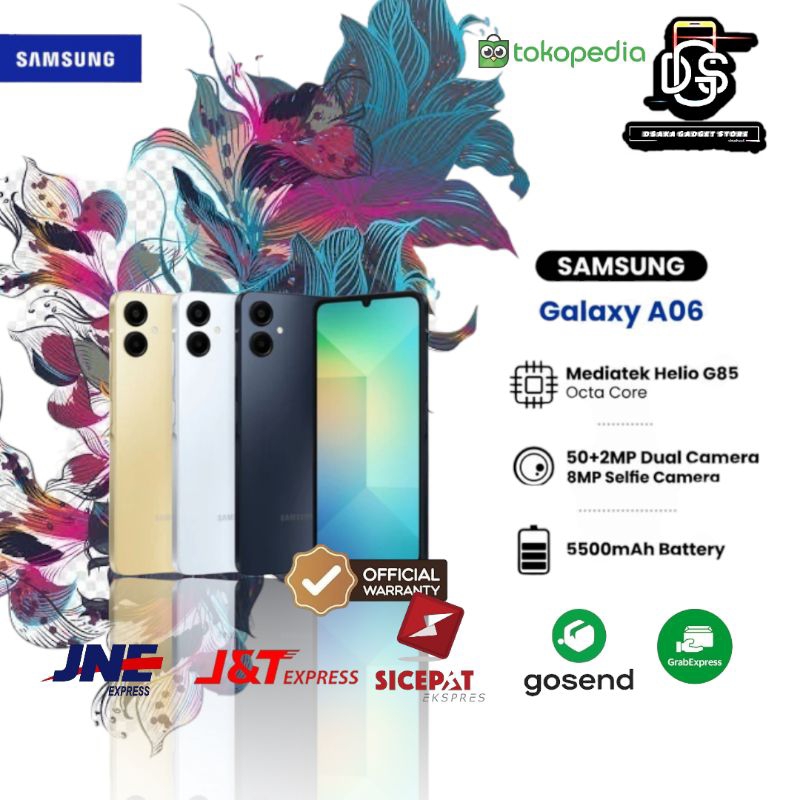 SAMSUNG GALAXY A06 (4/64GB | 4/128GB| 6/128GB) RESMI SEIN