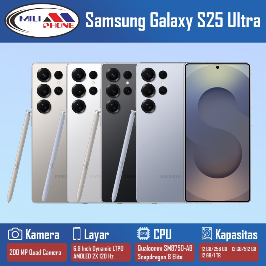 SAMSUNG GALAXY S25 ULTRA 5G GARANSI RESMI 1 TAHUN