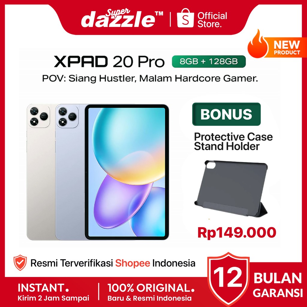 Jual Tablet INFINIX XPAD 20 Pro 8/256 GB Tab Sim Card Pad 4G LTE WiFi Original Resmi Official Store | Shopee Indonesia