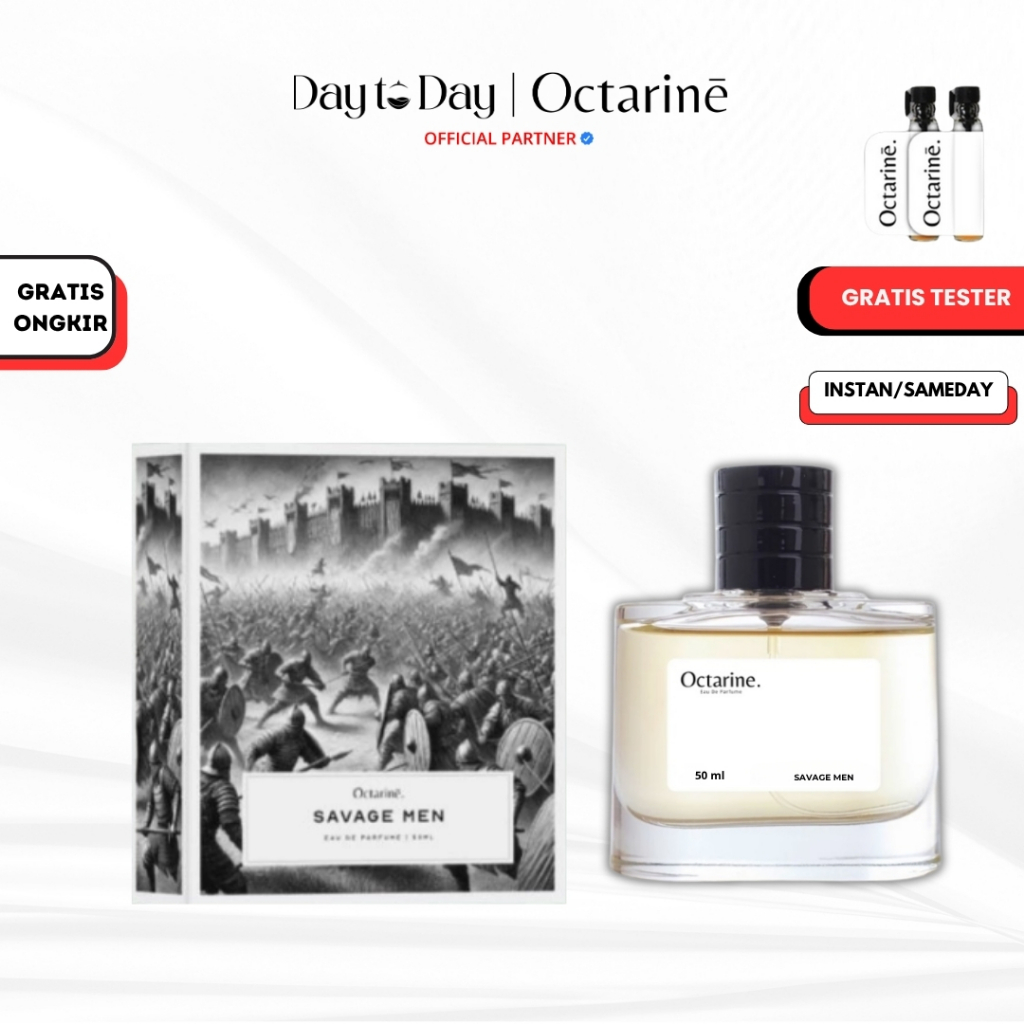 Octarine - Parfum Pria Tahan Lama Aroma Fresh Woody Spicy Elegant Inspired By SAVAGE MEN | Parfume Perfume Farfum Minyak Wangi Cewek Cowok Pria Wanita Perempuan Laki laki Murah