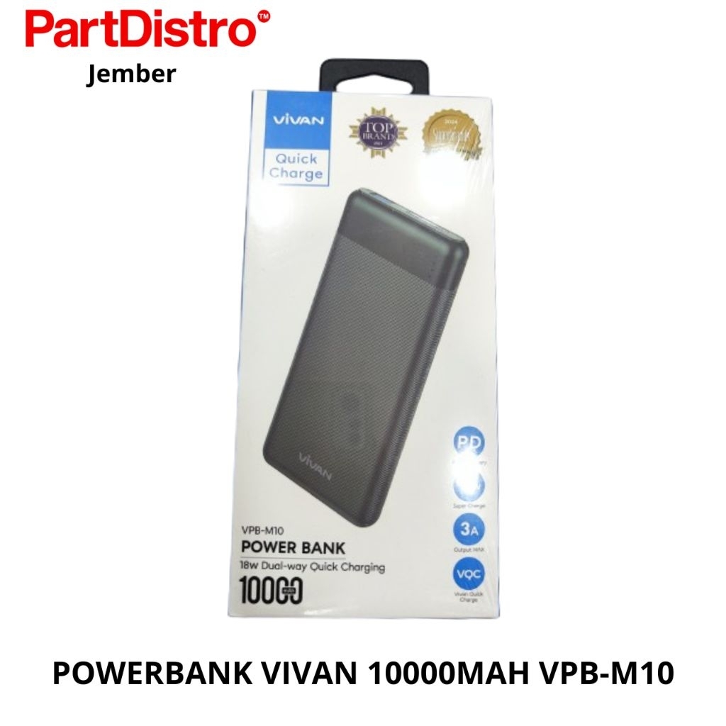 POWERBANK VIVAN 10000MAH VPB-M10