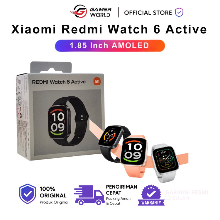 Jual Xiaomi Redmi Watch 6 Active | Garansi Resmi Xiaomi Indonesia | Shopee Indonesia