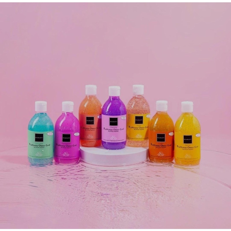 Scarlett whitening (ready semua varian) body lotion jolly romansa charming fantasia freshy Shower scrub pomegrante cucumber mango coffee scrub / lulur scarlett facial wash day cream night cream serum acne brightly ever after