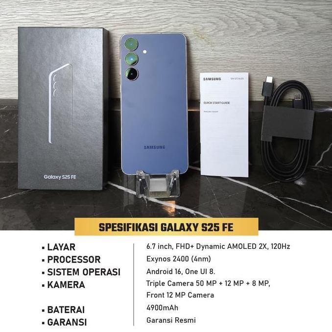 Samsung Galaxy S25 FE 5G 8/256 8/512 GB HP AI Smartphone Original