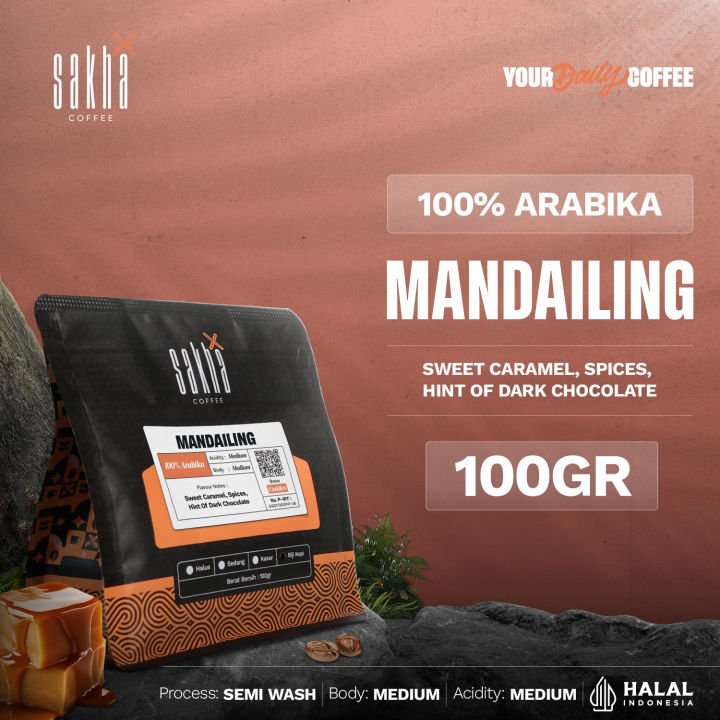 Kopi Arabika Mandailing Mandheling Arabica Coffee Beans 100 Gram Coffe Roastery | Lazada Indonesia