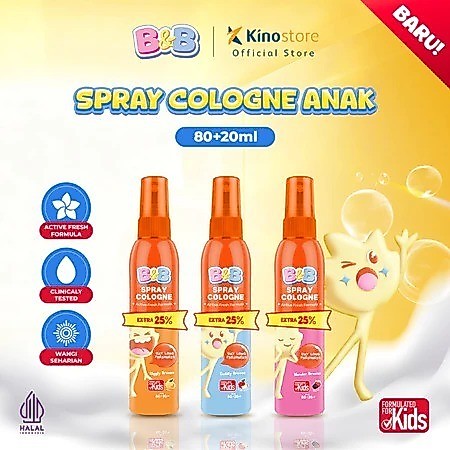 [TIDAK UNTUK DIJUAL] RANDOM B&B Spray Cologne Kids Cuddly Breeze Wonder Breeze Giggly Breeze 80+20ml