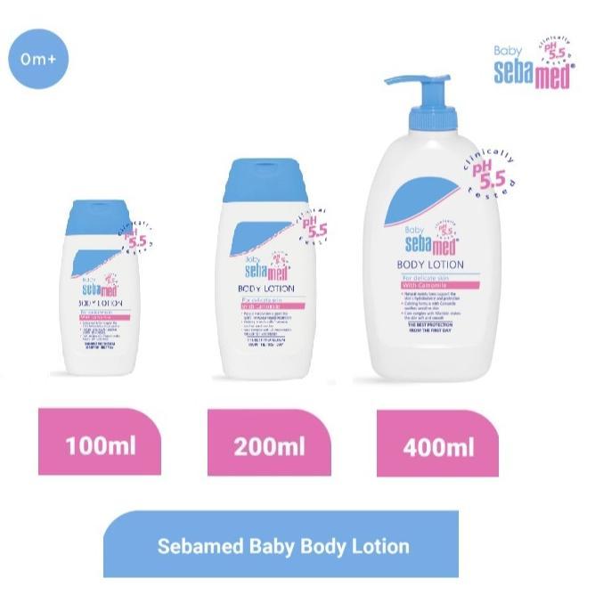 Sebamed Baby Body Lotion 100ml 200ml 400ml Losion Bayi Sebamed TRAVEL SIZE 100 ml 200 ml 400 ml PUMP