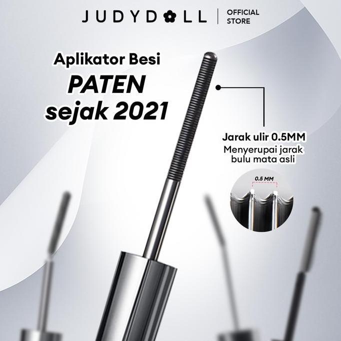 Eyekit- [ Selling] Judydoll Serum Iron Mascara (Maskara Besi Terproof , Volumizing & Lentik Menebalkan, 12 Jam, Serum Bulu Mata)
