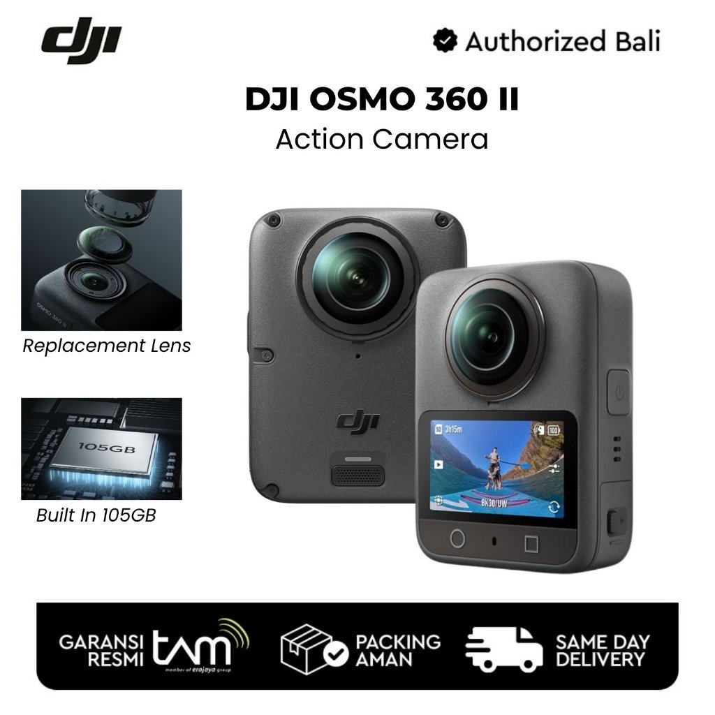 Jual DJI OSMO 360 II Standard / Adventure / Limitless Riding Combo Action Camera DJI Osmo 360 2 Action Cam Garansi Resmi | Shopee Indonesia