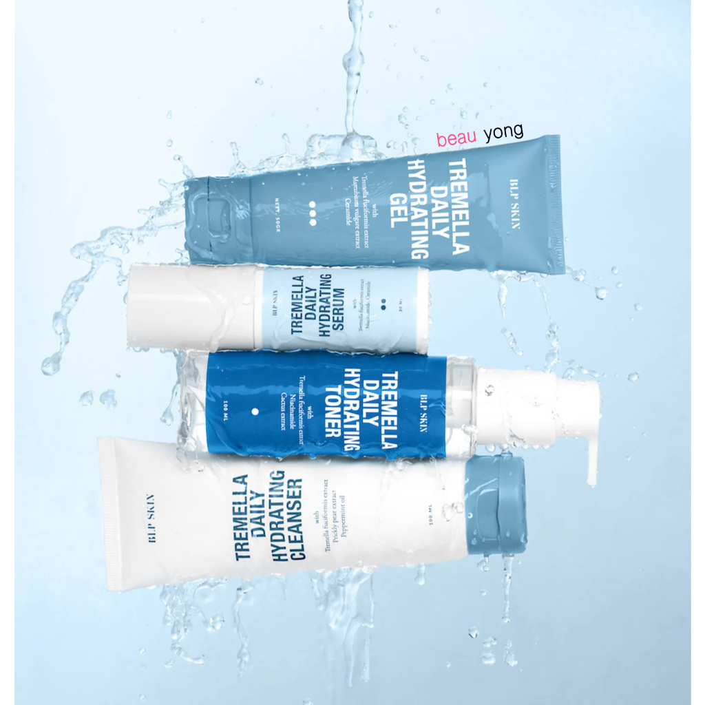 BLP BEAUTY Tremella Daily Hydrating Cleanser | Toner | Serum | Gel | Kit By Lizzie Parra