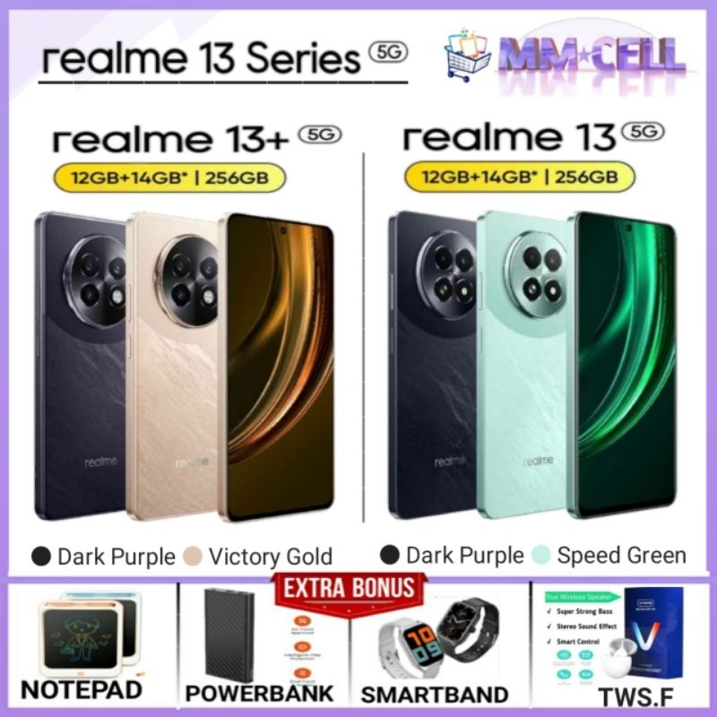 REALME 13 PLUS RAM 12/256 | REALME 13 5G 12/256 GB GARANSI RESMI REALME INDONESIA