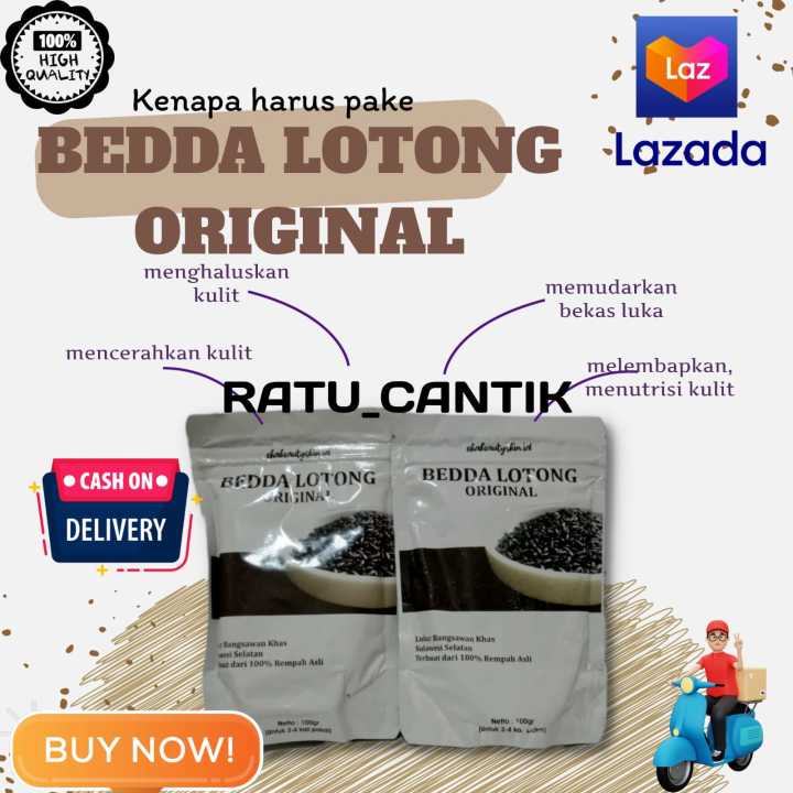 BEDDA LOTONG LULUR KETAN HITAM KHAS BUGIS | Lazada Indonesia