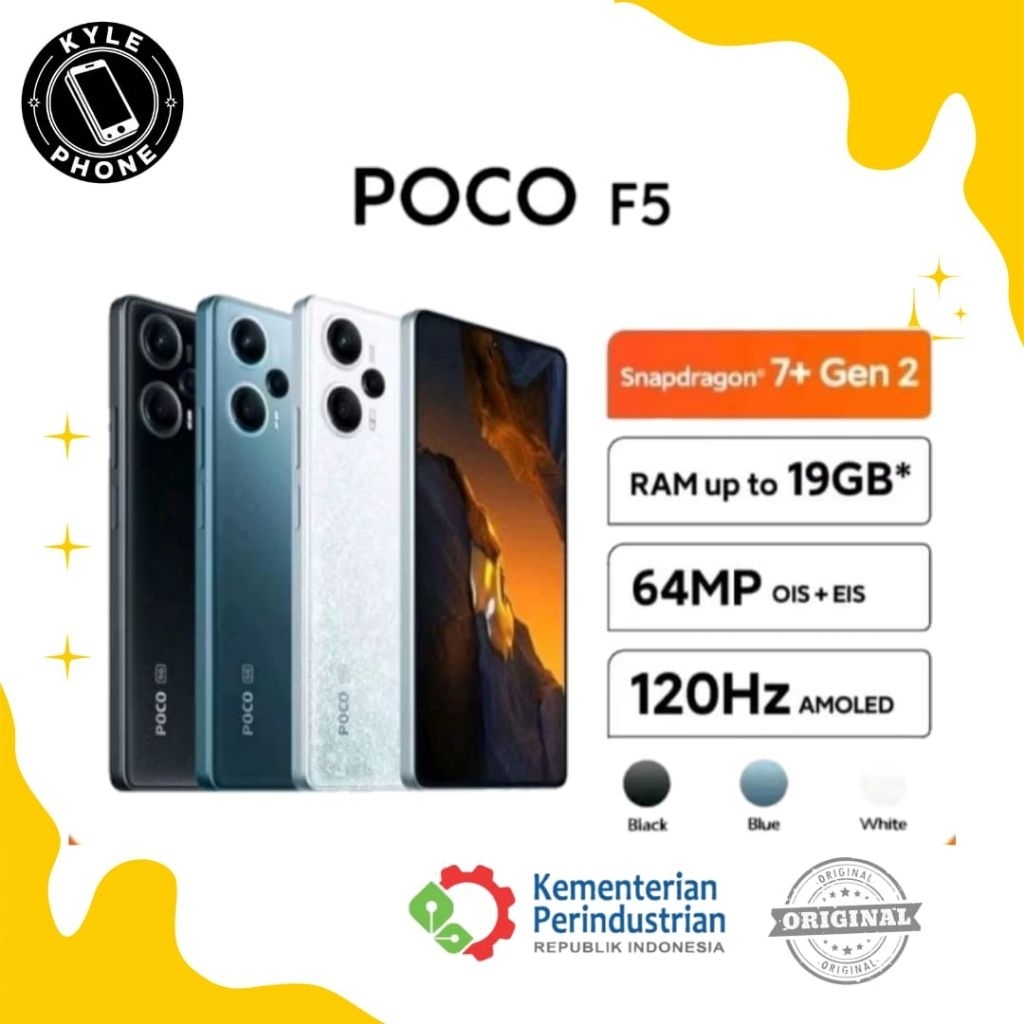 Xiaomi Poco F5 5g 12/256gb Bergaransi Resmi Tam Xiaomi Indonesia