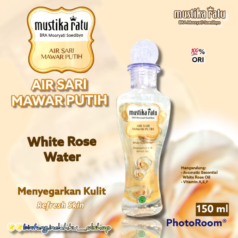 #MUSTIKA RATU# AIR SARI MAWAR PUTIH~ PENYEGAR WAJAH 150ml