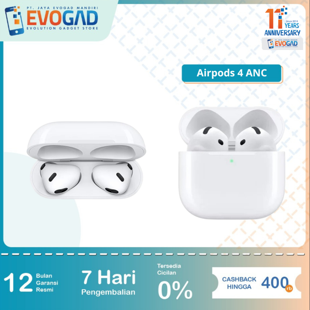 Airpods 4 Airpod 4th | AirPods 4 with Active Noise Cancellation | Garansi Resmi 1 Tahun