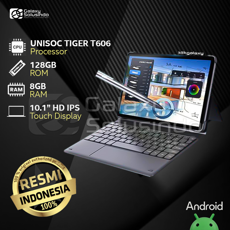 ADVAN TAB SKETSA 3 - 10.1 Inch Unisoc Tiger T606 128GB ROM 8GB RAM Tablet - GS