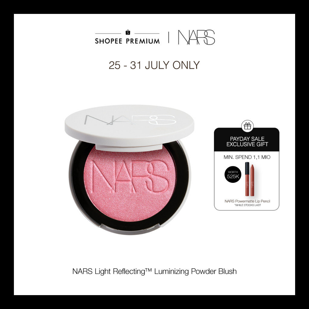 NARS Light Reflecting Luminizing Powder Blush - Blush highlighter dengan pigmentasi lembut