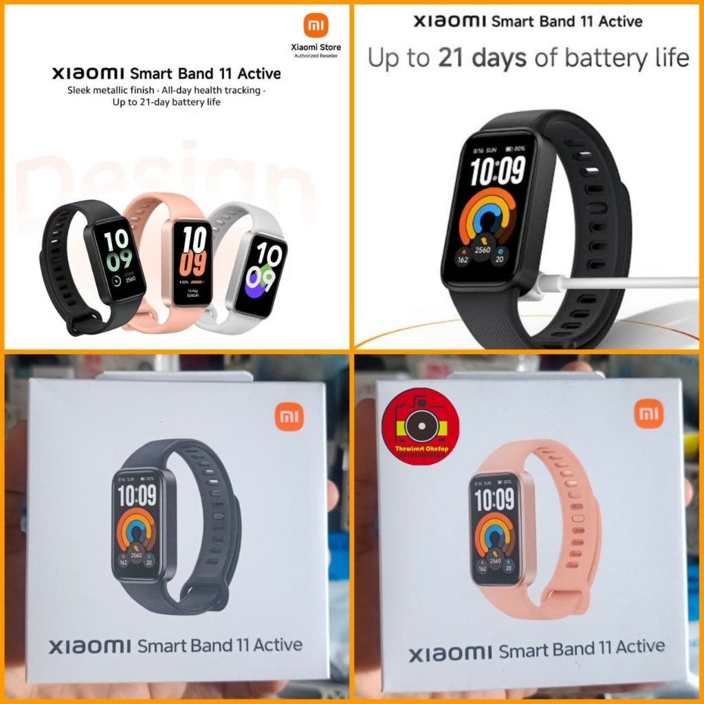 Xiaomi Smart Band 11 Active Smartwatch jam tangan pintar TFT 1.47in Garansi Resmi