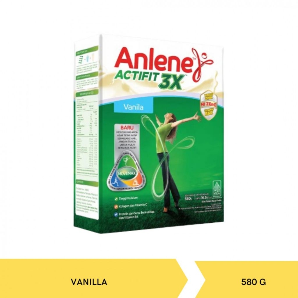 Anlene Actifit 3X Cokelat / Vanila 560g