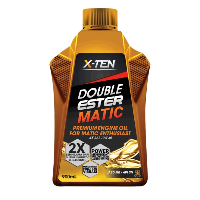 Jual Oli Motor Matic X-Ten / Xten Double Ester SAE 10W-40 900ml | Shopee Indonesia