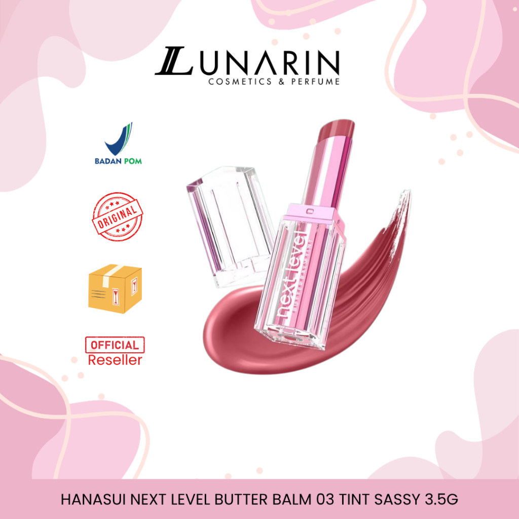 LUNARIN COSMETICS | Hanasui Butter Balm Tint 03 Sassy- Melembapkan, Mencerahkan, Warna Natural