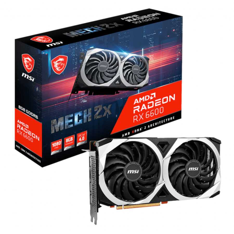 VGA MSI Radeon RX 6600 MECH 2X 8G 8GB GDDR6 Dual Fan ORIGINAL