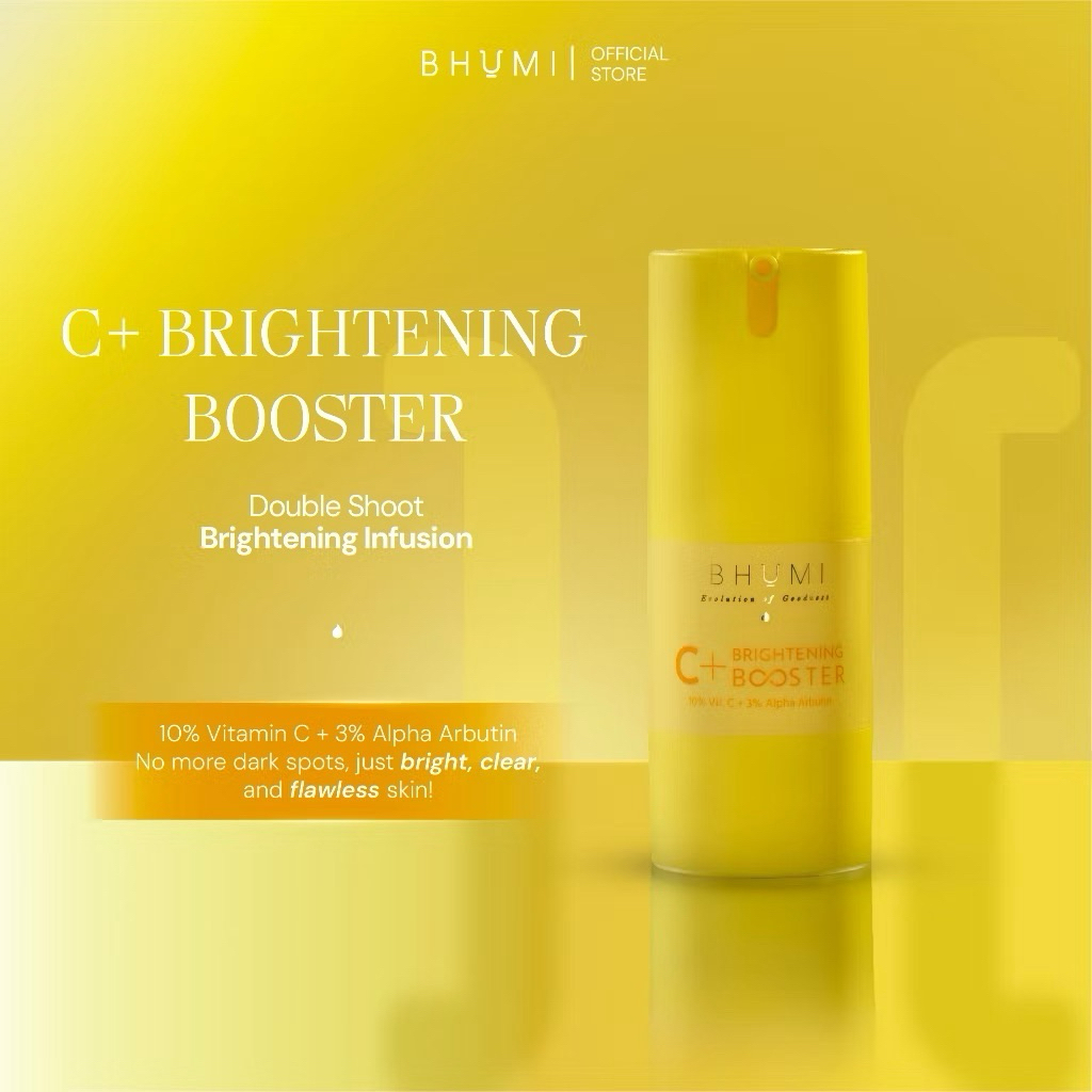 (READY!!!) BHUMI - C+ Brightening Booster (10% Vitamin C + 3% Alpha Arbutin) 18ml