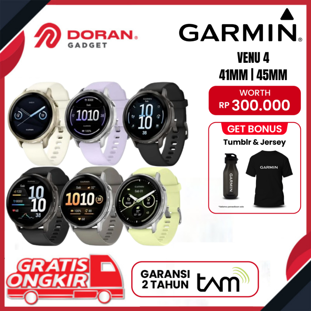 Jual Garmin Venu 4 GPS Advanced Health & Fitness Smartwatch - Garansi Resmi | Shopee Indonesia