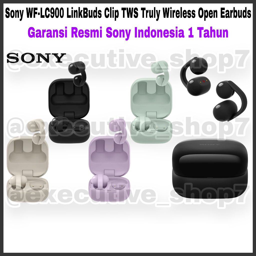 Sony WF-LC900 LinkBuds Clip TWS Truly Wireless Open Earbuds - Garansi Resmi Sony Indonesia 1 Tahun