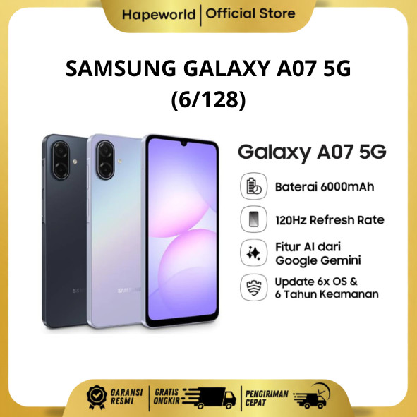 SAMSUNG GALAXY A07 5G (6/128) - GARANSI RESMI