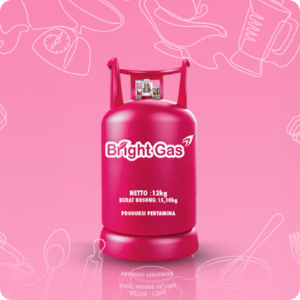 Tabung + Isi LPG Bright Gas 12 Kg