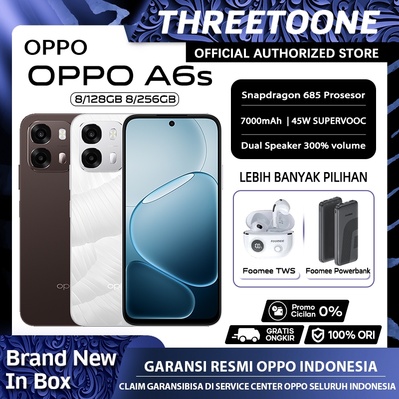 Jual [Official Store] OPPO A6s (8/128GB)(8/256G) Snapdragon 685 — Garansi Resmi OPPO Indonesia | Shopee Indonesia