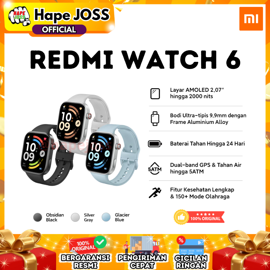Jual Xiaomi Redmi Watch 6 Garansi Resmi Indonesia | Shopee Indonesia