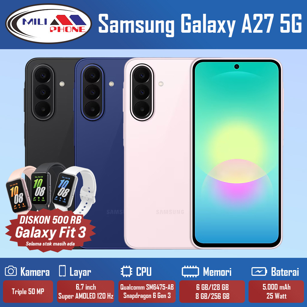 Samsung Galaxy A27 5G Garansi Resmi 1 Tahun