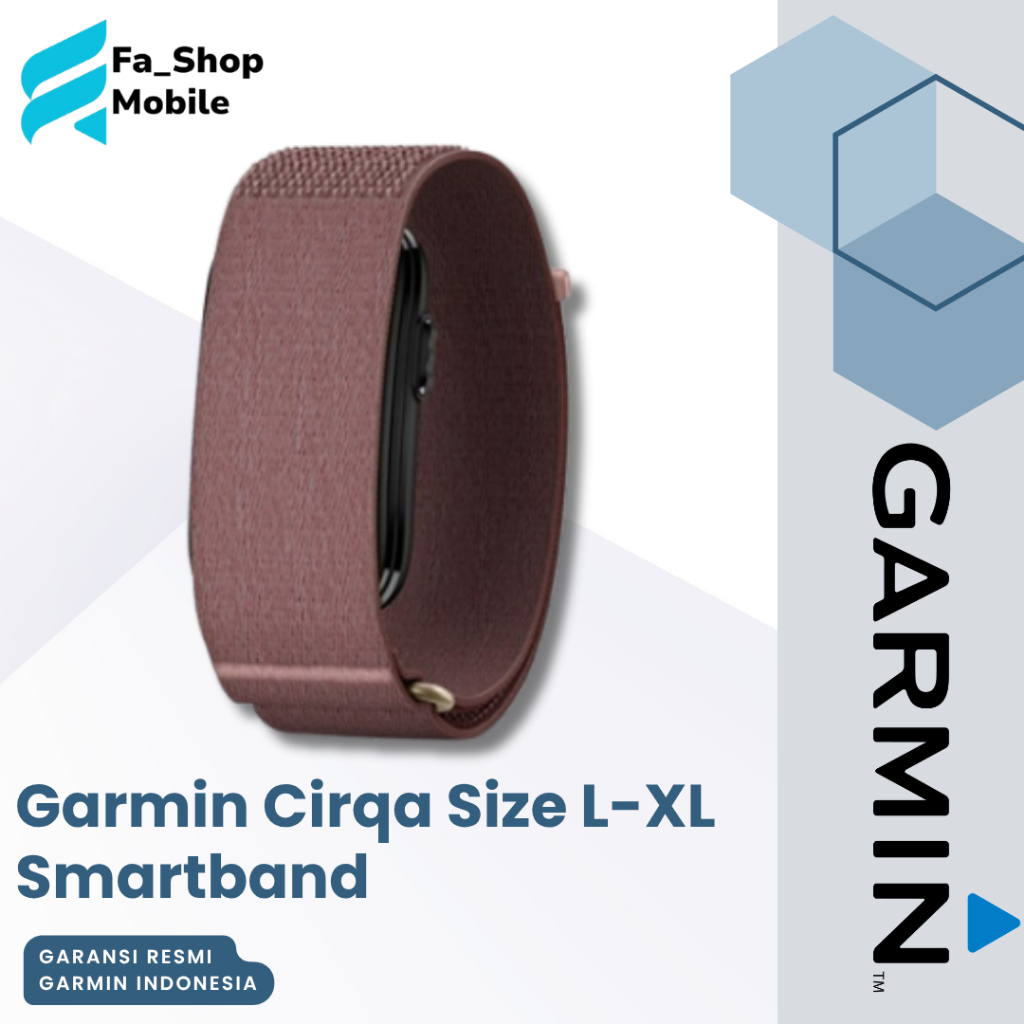Garmin Cirqa Size L-XL Smartband - Garansi Resmi Garmin Indonesia