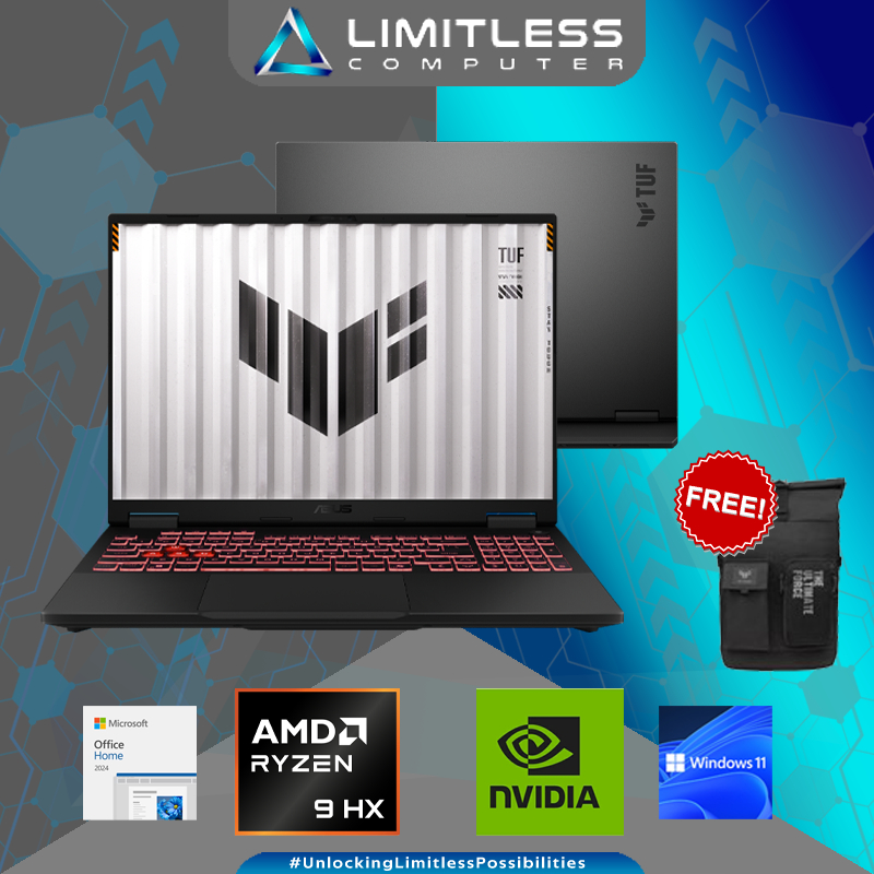 Asus TUF A16 FA608PP RTX 5070 AMD Ryzen 9 8940HX 16GB 1TB 16" 2.5K IPS Win 11 OHM 2024 Laptop Gaming