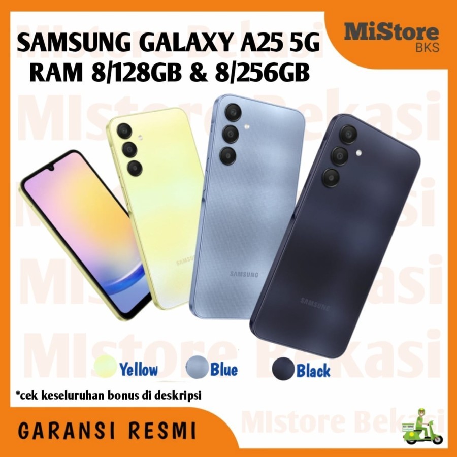 SAMSUNG GALAXY A25 5G RAM 8/128GB & 8/256GB - GARANSI RESMI