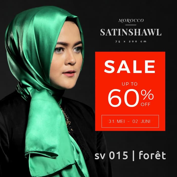 JILBAB SATIN POLOS PASHMINA HIJAB KERUDUNG 75x180cm