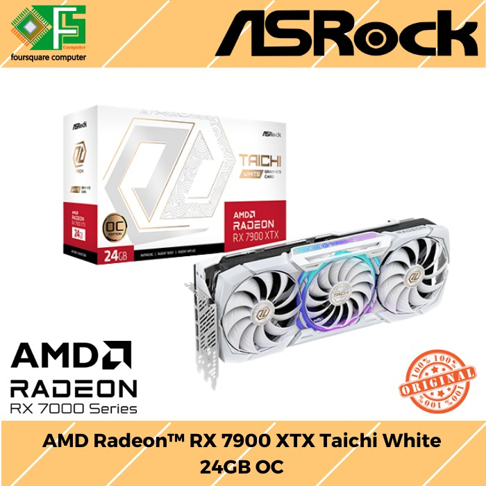 VGA Asrock AMD Radeon RX 7900 XTX Taichi White 24GB OC Resmi