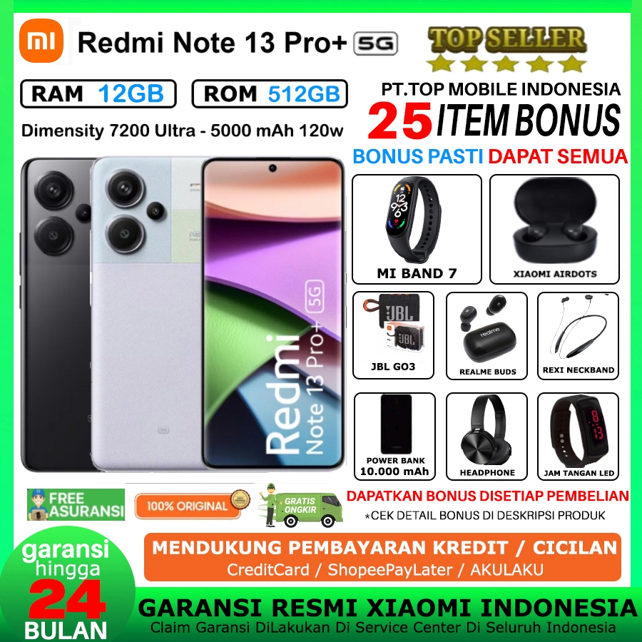Jual XIAOMI REDMI NOTE 13 pro+ PLUS | REDMI NOTE 13 PRO 5G & 4G 12/512 8/256 GB RAM 12GB 8GB ROM 512GB 256GB GARANSI RESMI TAM | Shopee Indonesia