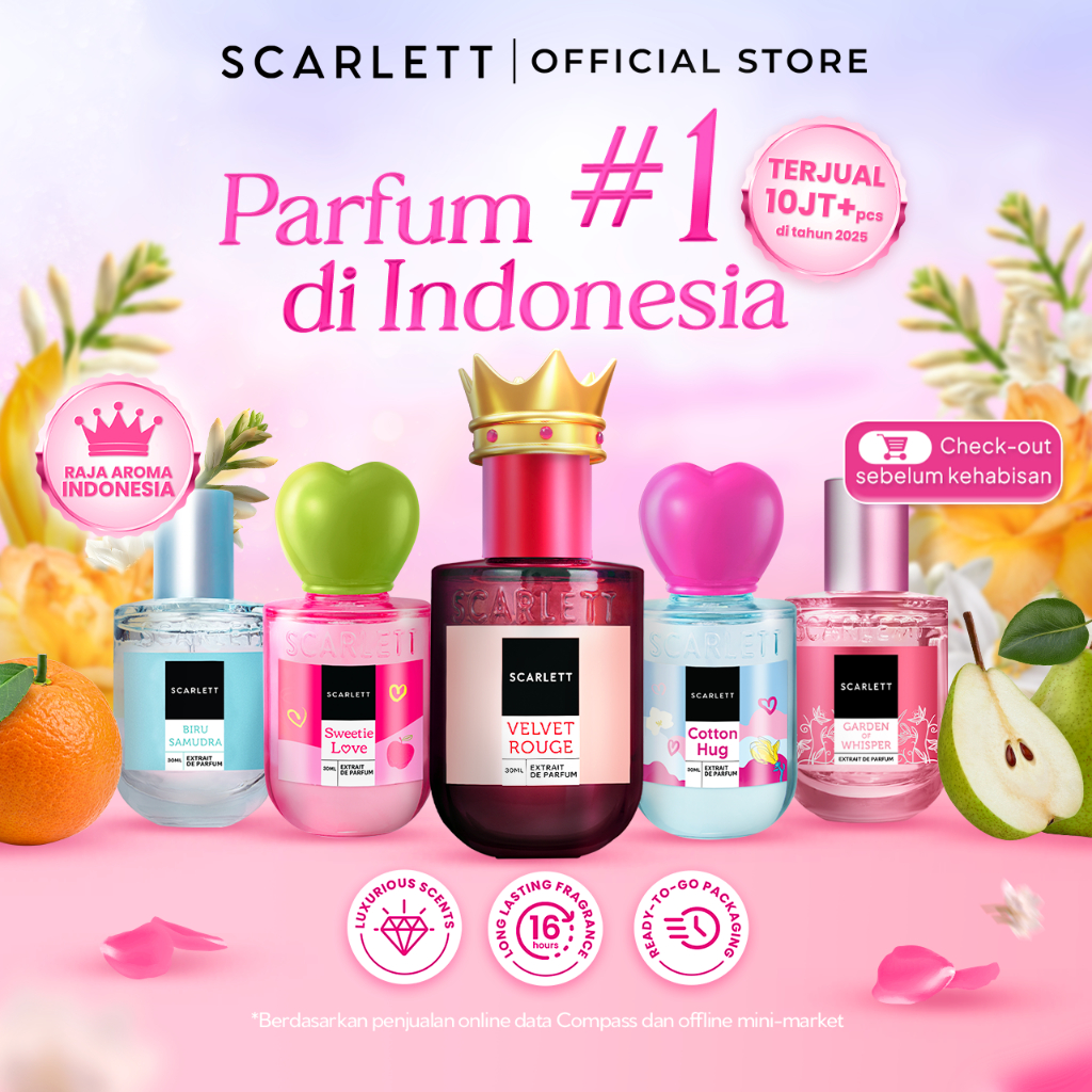 Scarlett Whitening Eau De Parfum 30ml - Golden Elixir