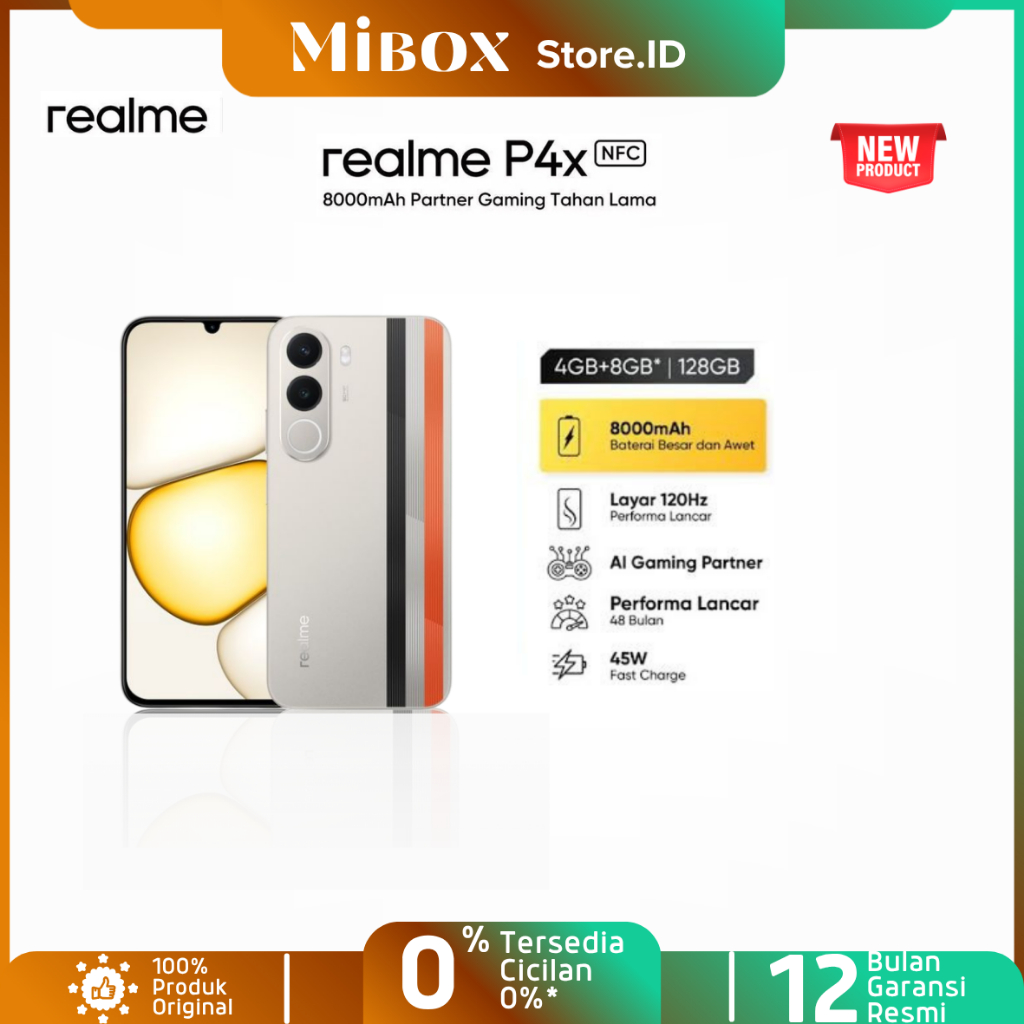 Realme P4X / P4 Lite 4+128 | 4+256 | 4+64 GB,6.72 inches,Mediatek,50 MP,4K@30fps Resmi